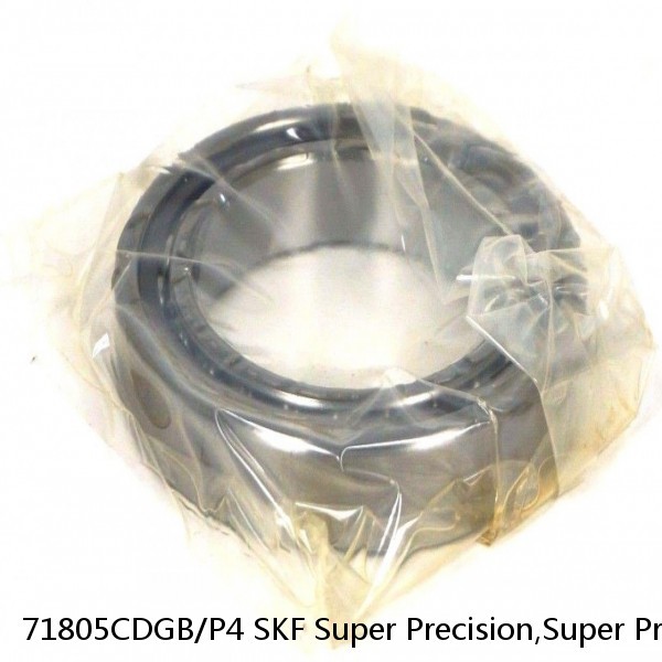 71805CDGB/P4 SKF Super Precision,Super Precision Bearings,Super Precision Angular Contact,71800 Series,15 Degree Contact Angle