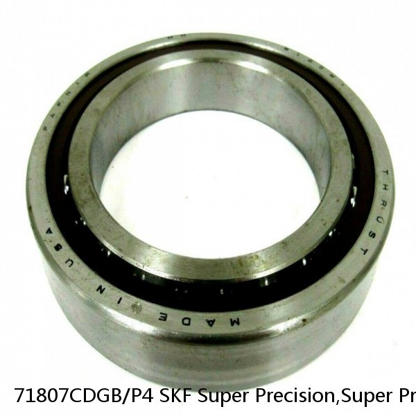 71807CDGB/P4 SKF Super Precision,Super Precision Bearings,Super Precision Angular Contact,71800 Series,15 Degree Contact Angle #1 small image