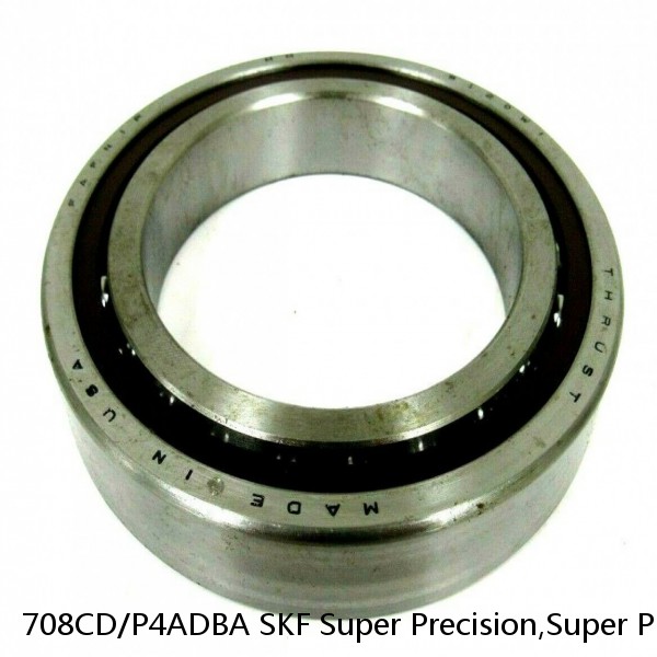 708CD/P4ADBA SKF Super Precision,Super Precision Bearings,Super Precision Angular Contact,7000 Series,15 Degree Contact Angle #1 small image