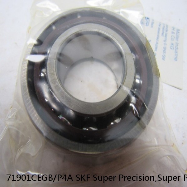 71901CEGB/P4A SKF Super Precision,Super Precision Bearings,Super Precision Angular Contact,71900 Series,15 Degree Contact Angle #1 image