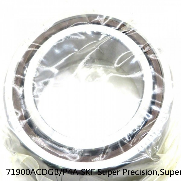 71900ACDGB/P4A SKF Super Precision,Super Precision Bearings,Super Precision Angular Contact,71900 Series,25 Degree Contact Angle #1 image