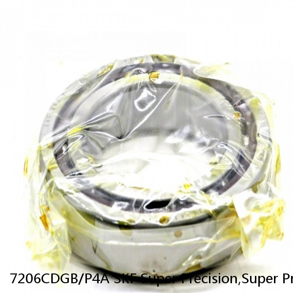 7206CDGB/P4A SKF Super Precision,Super Precision Bearings,Super Precision Angular Contact,7200 Series,15 Degree Contact Angle #1 image